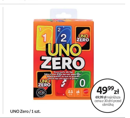 Gra karciana UNO Zero promocja w Empik