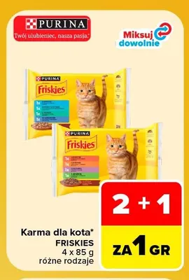 Karma dla kota Friskies 4-pak promocja w Carrefour