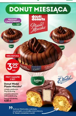 Donut Dooti Donuts Ptasie Mleczko o smaku waniliowym promocja w Żabka