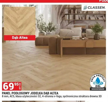 Panel podłogowy jodełka Classen Dąb Altea promocja w Merkury Market