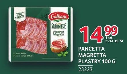 Pancetta Magretta Plastry 23223 promocja w Selgros