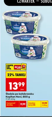 Śledzie po kołobrzesku Kapitan Navi promocja w Biedronka