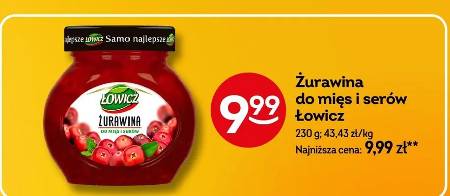 Żurawina do mięs i serów promocja w Żabka