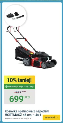 Kosiarka spalinowa z napędem Hortmasz 46 cm 4w1 promocja w ERLI