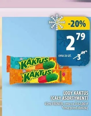 Lody Kaktus promocja w Arhelan