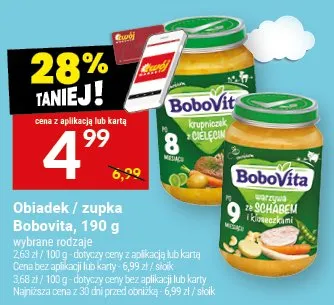 Obiadek / zupka Bobovita promocja w Twój Market