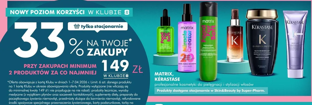 Profesjonalne kosmetyki do pielęgnacji i stylizacji włosów promocja w Super-Pharm