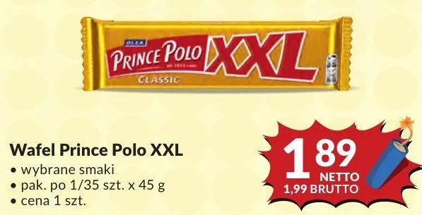 Wafel Prince Polo XXL promocja w Makro