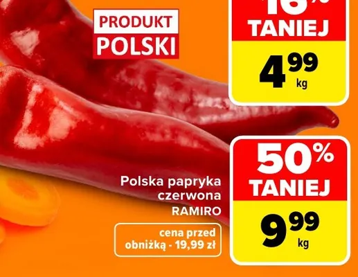 Papryka czerwona Ramiro Carrefour promocja w Carrefour