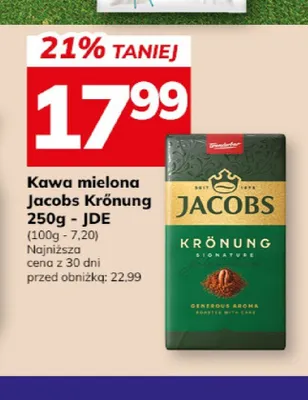 Kawa mielona Jacobs Krönung JDE promocja w Hitpol