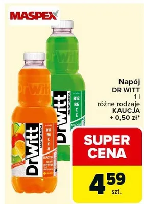 Napój Dr Witt różne rodzaje promocja w Carrefour Market