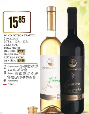 Wino Potęga Tradycji 3 rodzaje promocja w Dino