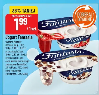 Jogurt Fantasia promocja w POLOmarket