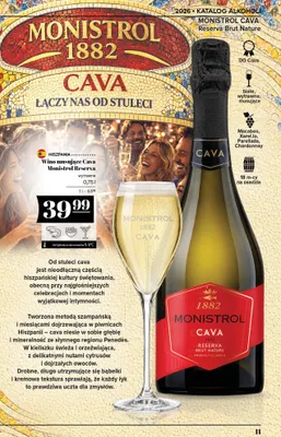 Wino musujące Cava Monistrol Reserva promocja w POLOmarket