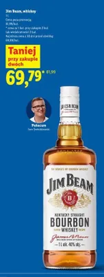 Whiskey Jim Beam Kentucky Straight Bourbon promocja w Lidl