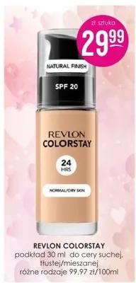 Revlon Colorstay podkład 24h do cery suchej normalnej tłustej/mieszanej różne rodzaje promocja w Drogerie Jasmin