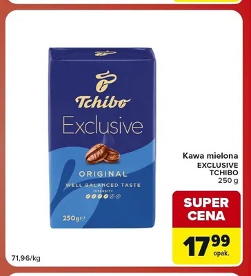 Kawa mielona Exclusive Tchibo promocja w Carrefour Market