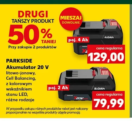 Akumulator Parkside 20V 4Ah promocja w Kaufland