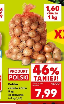 Cebula żółta polska promocja w Kaufland
