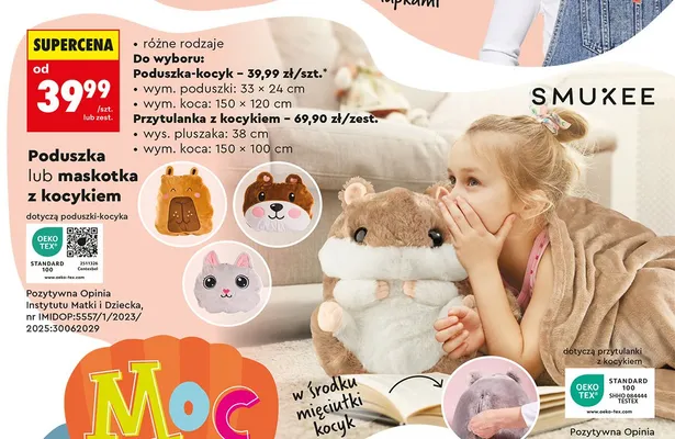 Poduszka lub maskotka z kocykiem promocja w Biedronka