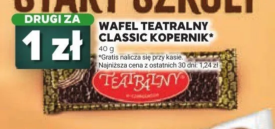 Wafel Teatralny Classic Kopernik promocja w Stokrotka