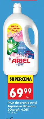 Płyn do prania Ariel Japanese Blossom 90 prań promocja w Biedronka