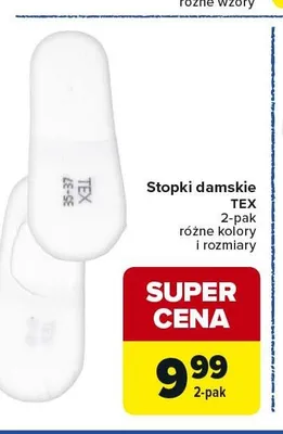 Stopki damskie TEX 2-pak promocja w Carrefour Market
