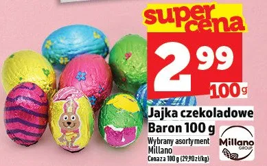 Jajka czekoladowe promocja w TOPAZ