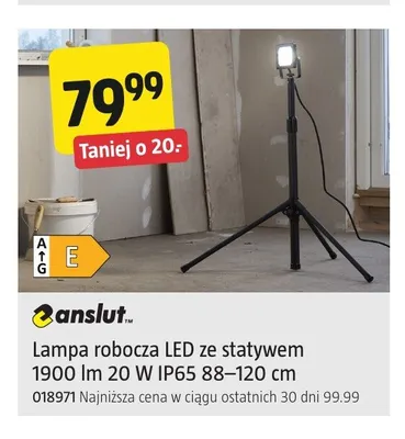 Lampa robocza LED ze statywem Anslut promocja w Jula