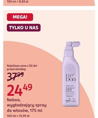 Wygładzający spray do włosów Neboa 175ml promocja w Rossmann
