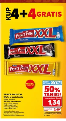 Wafel w czekoladzie Prince Polo XXL Black promocja w Kaufland