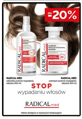 Odżywka przeciw wypadaniu włosów Radical Med promocja w Ziko Dermo