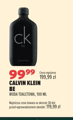 Woda toaletowa Calvin Klein Be promocja w Drogerie Natura