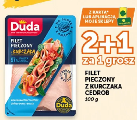 Filet pieczony z kurczaka Cedrob Duda promocja w Groszek