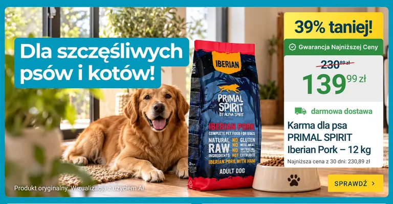 Karma dla psa Primal Spirit Iberian Pork promocja w ERLI
