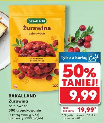 Żurawina całe owoce promocja w Kaufland