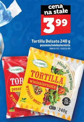 Tortilla wieloziarnista Delsato promocja w TOPAZ