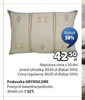 Poduszka GRYNSILDRE promocja w Jysk