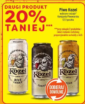 Piwo Kozel promocja w POLOmarket