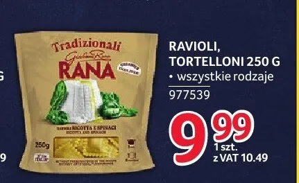Ravioli Ricotta e Spinaci Giovanni Rana promocja w Selgros