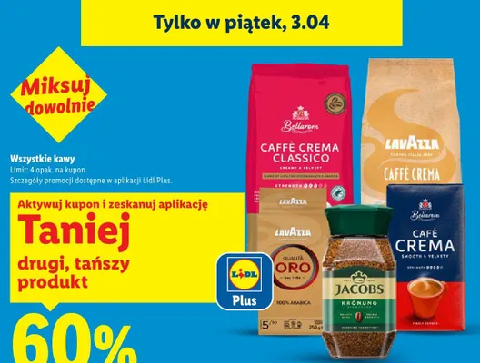Wszystkie kawy promocja w Lidl