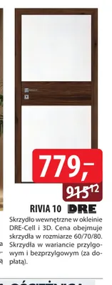 Skrzydło wewnętrzne Rivia 10 Dre promocja w Dobre Dla Domu