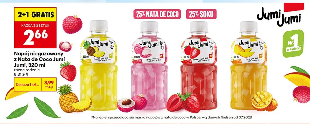 Napój niegazowany z Nata de Coco 320 ml promocja w Biedronka