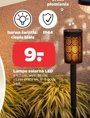 Lampa solarna LED promocja w Netto