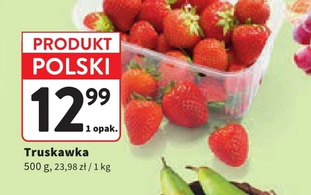 Truskawki polskie promocja w Intermarche
