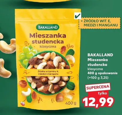 Mieszanka studencka klasyczna Bakalland promocja w Kaufland