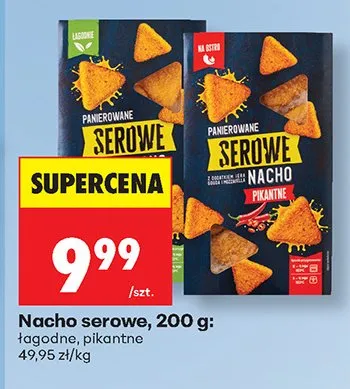 Nacho serowe łagodne promocja w Biedronka