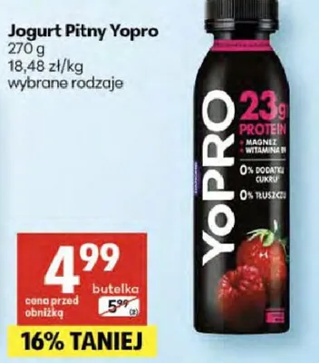 Jogurt Pitny Yopro promocja w Delikatesy Centrum
