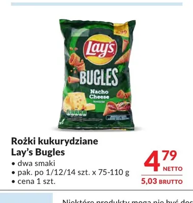 Rożki kukurydziane Lay's Bugles promocja w Makro