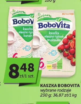 Kaszka BoboVita mleczno-ryżowa banan promocja w ABC